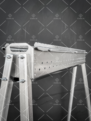 Griglia a Carbone per Arrosticini - Fornacella Barbecue Inox 100cm