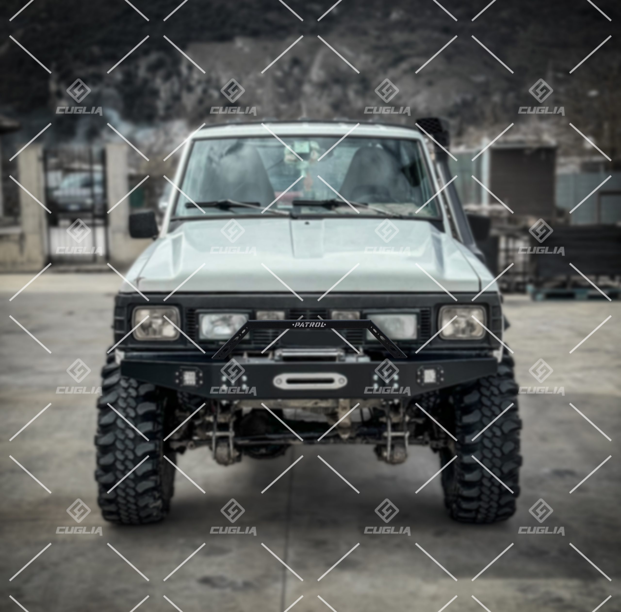 Paraurti anteriore uso gravoso Nissan Patrol TR - immagine 11