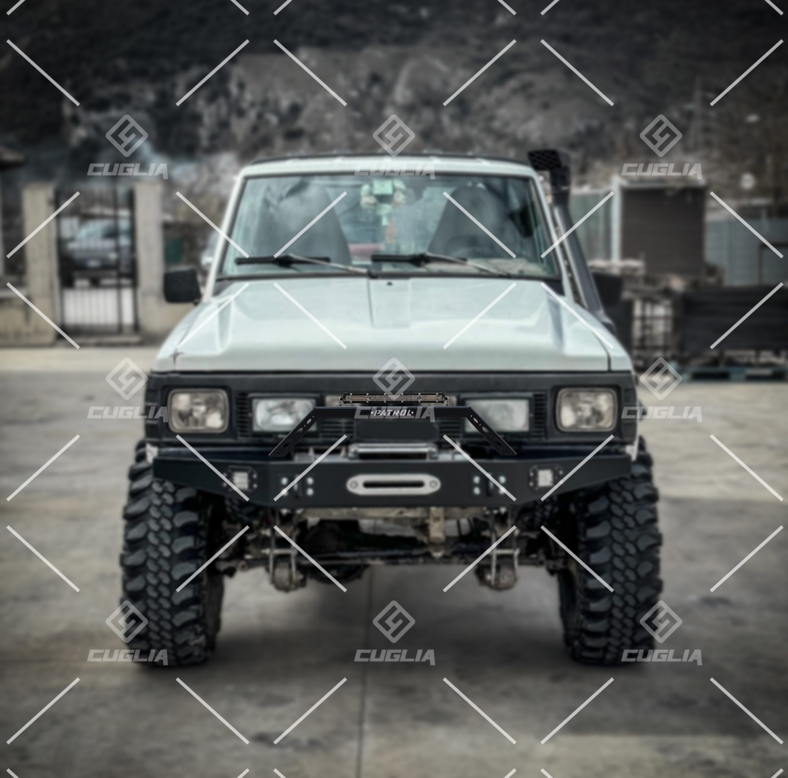 Bullbar Off-Road Uso Gravoso per Nissan Patrol TR / GR Y60 - immagine 6