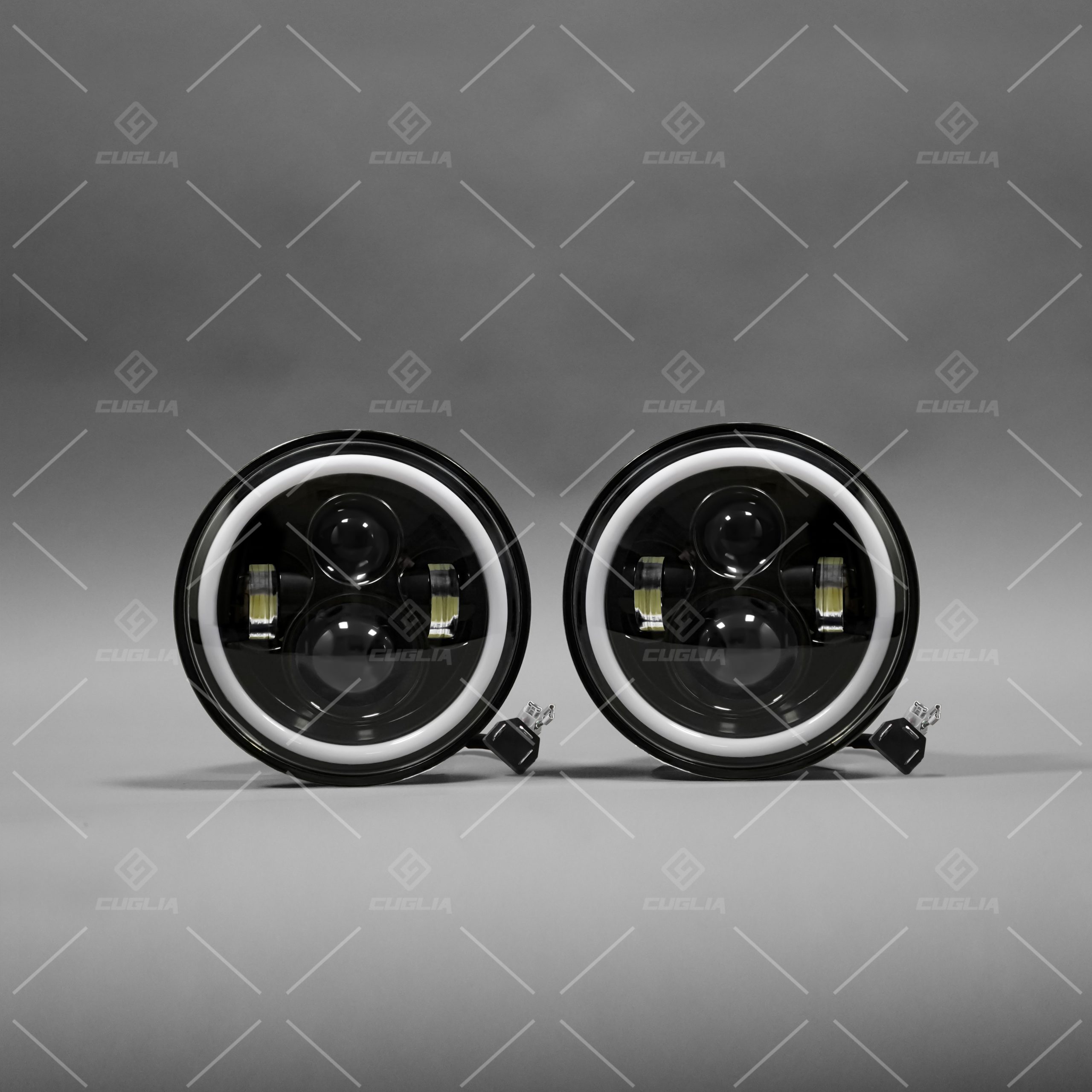 Coppia Fari LED 7 Pollici Auto e Moto con DRL - H4 - immagine 4