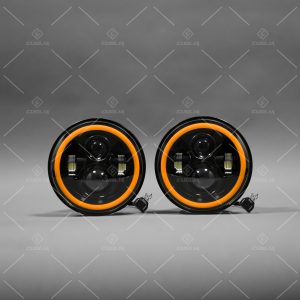 Coppia Fari LED 7 Pollici Auto e Moto con DRL - H4