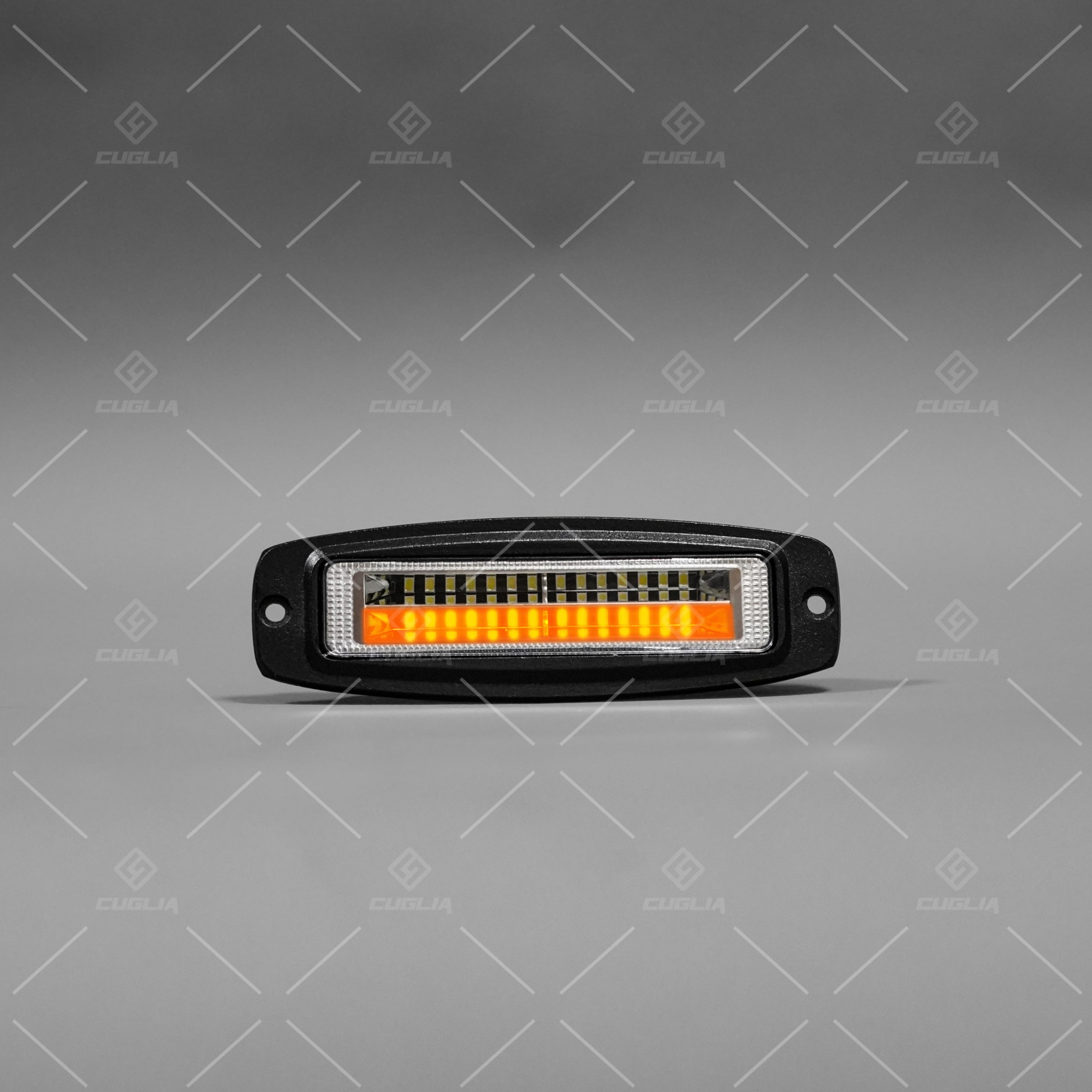 Barra LED da Lavoro 7″ 54W IP67 Bianco Arancione Spot Flood - immagine 2
