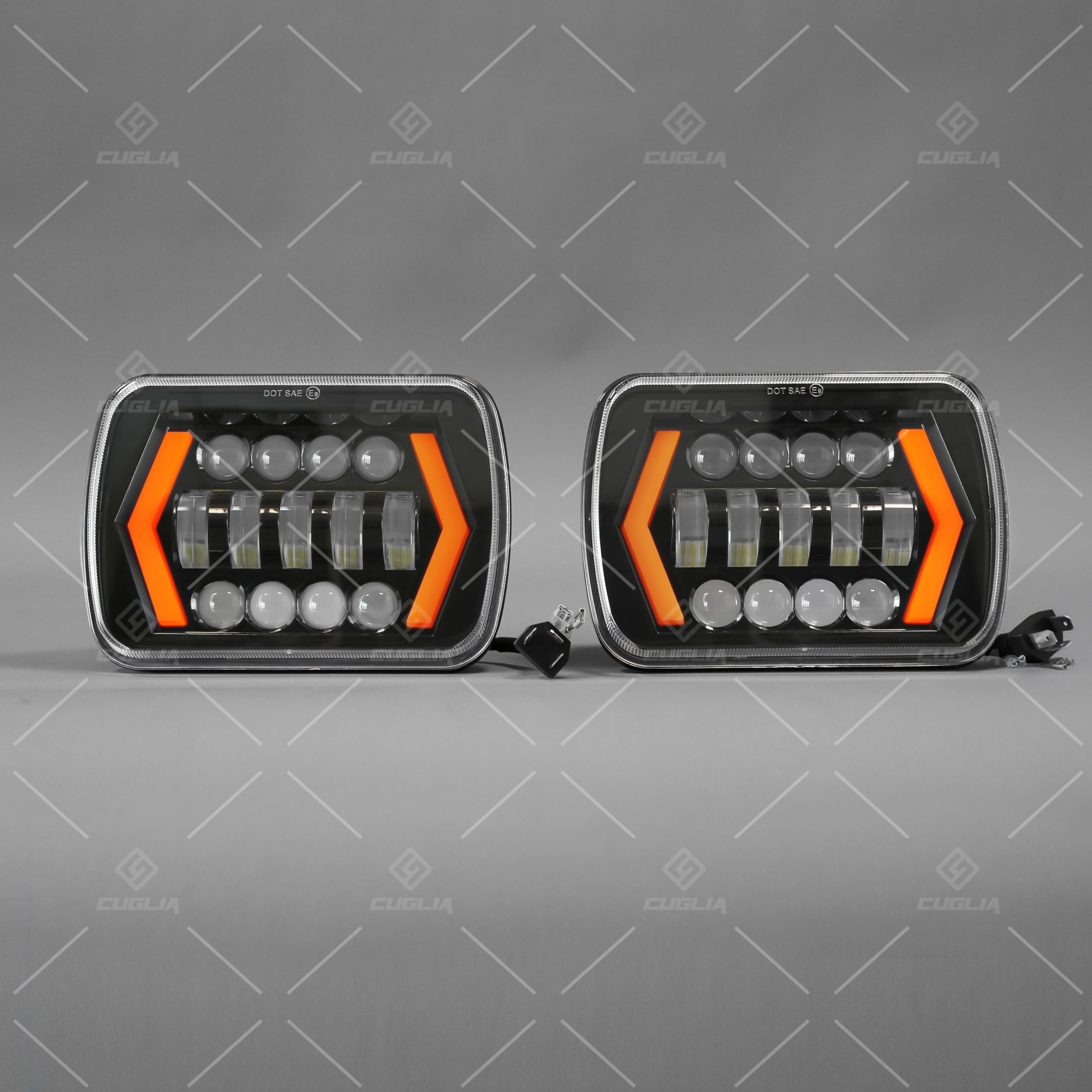 Fari LED 5x7” H4 Universali 55W Offroad 4x4