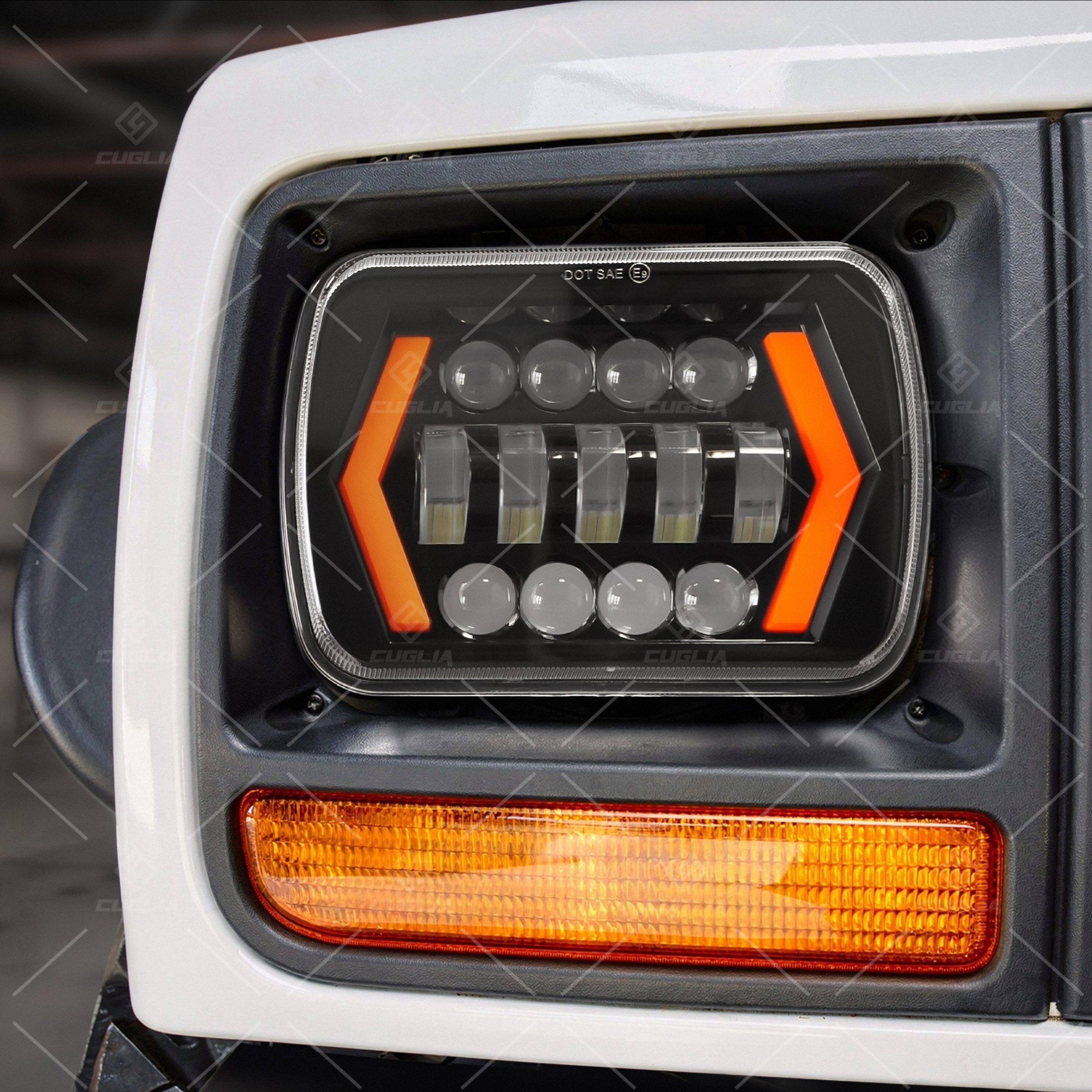 Fari LED 5x7” H4 Universali 55W Offroad 4x4 - immagine 7