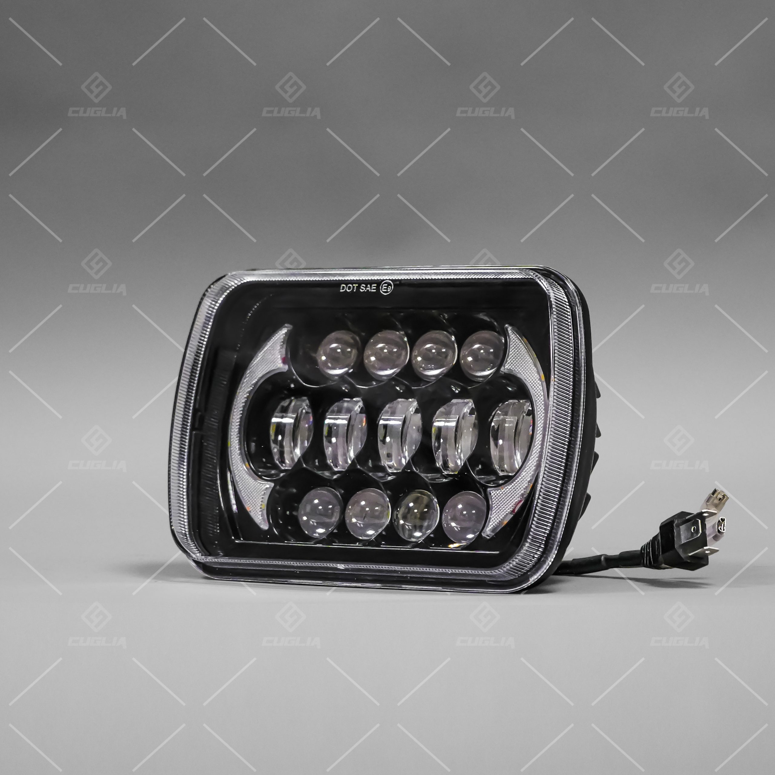 Coppia Fari LED 7″ 126W H4 DRL Ambra Hi/Low Beam Universale - immagine 7