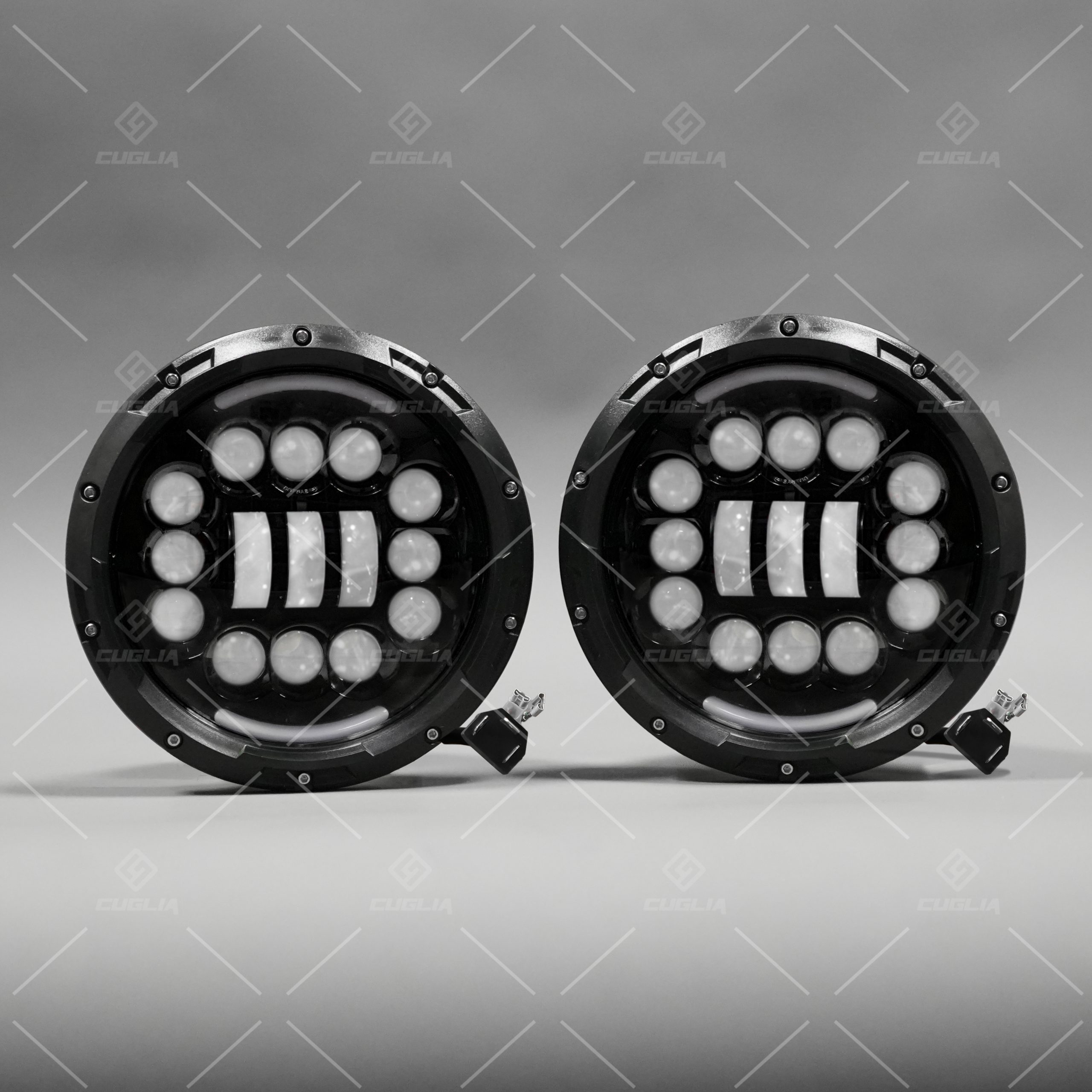 Fari LED 7” 90W H4 High/Low Beam DRL Offroad 4x4 - immagine 3