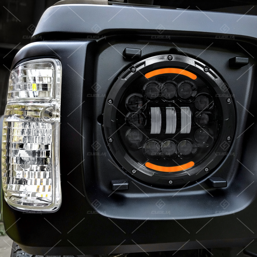 Fari LED 7” 90W H4 High/Low Beam DRL Offroad 4x4 - immagine 6