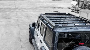 Jeep Wrangler JL Roof Rack Portapacchi Modular OffRoad+42" RGB LED Bar