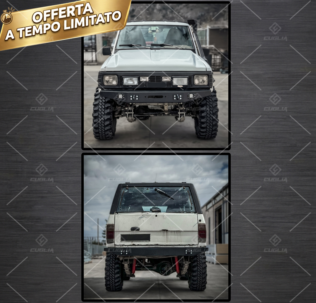 Set 2 Paraurti Uso Gravoso Anteriore+Posteriore Nissan Patrol TR