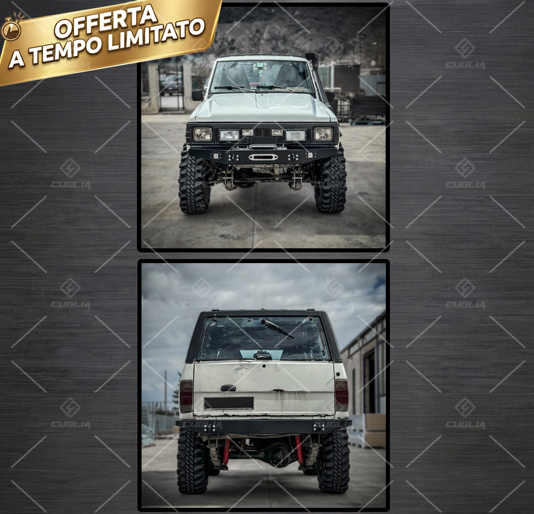 Set 2 Paraurti Uso Gravoso Anteriore+Posteriore Nissan Patrol TR