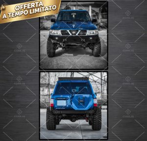 Set 2 Paraurti Uso Gravoso Anteriore+Posteriore Nissan Patrol GR Y61